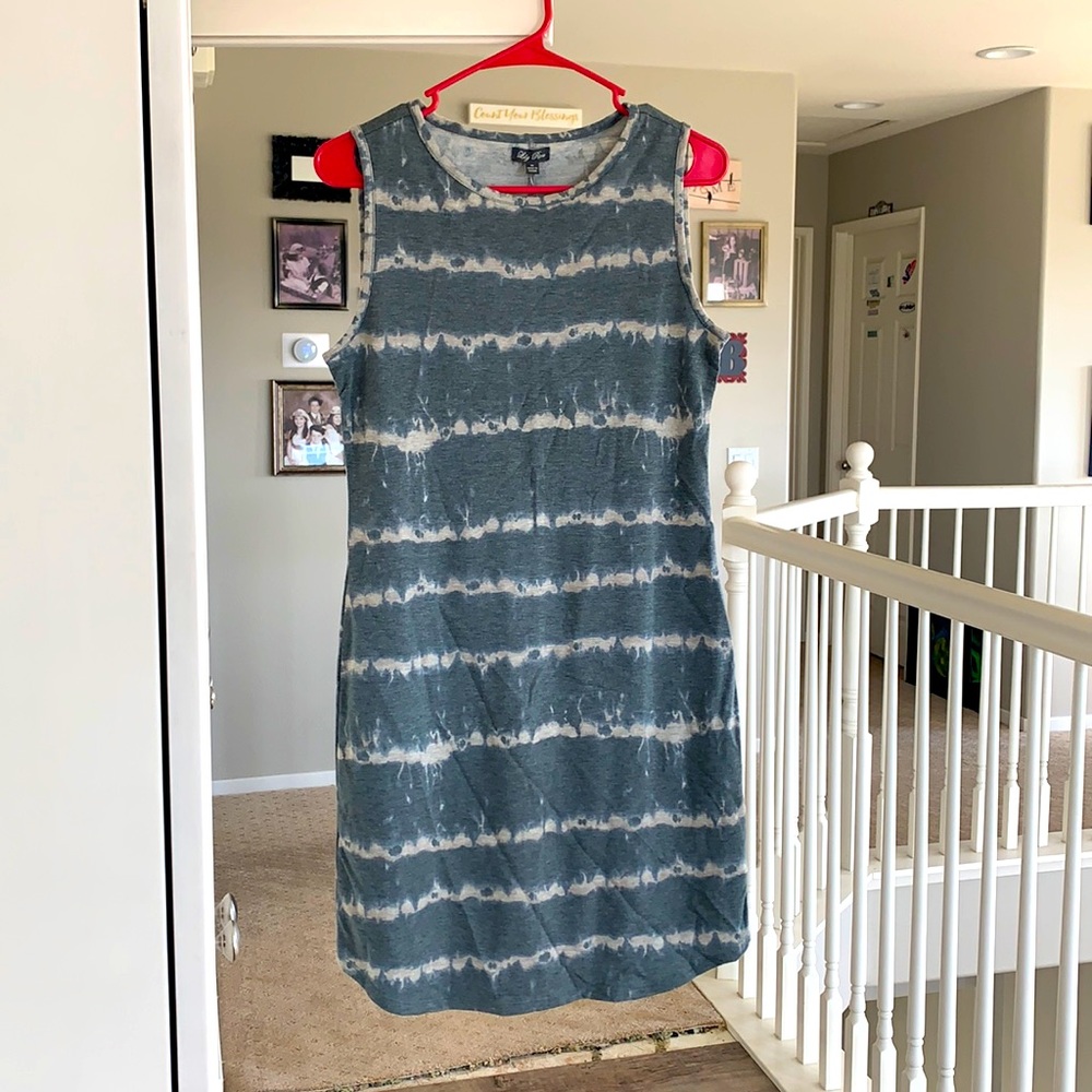 Lily Rose tie dyed lightweight t-shirt dress.